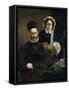 Monsieur and Madame Auguste Manet-Edouard Manet-Framed Stretched Canvas