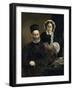 Monsieur and Madame Auguste Manet-Edouard Manet-Framed Premium Giclee Print