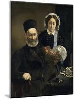 Monsieur and Madame Auguste Manet-Edouard Manet-Mounted Premium Giclee Print