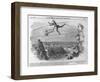 Monsieur Blondin Crossing Niagara on a Rope, 1859-null-Framed Giclee Print