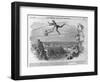 Monsieur Blondin Crossing Niagara on a Rope, 1859-null-Framed Giclee Print