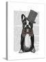 Monsieur Bulldog-Fab Funky-Stretched Canvas