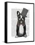 Monsieur Bulldog-Fab Funky-Framed Stretched Canvas