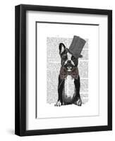 Monsieur Bulldog-Fab Funky-Framed Art Print