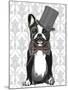 Monsieur Bulldog-Fab Funky-Mounted Art Print