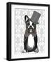 Monsieur Bulldog-Fab Funky-Framed Art Print