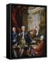 Monsieur Carre De Cande with His Three Sons-Jean Valade-Framed Stretched Canvas