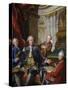 Monsieur Carre De Cande with His Three Sons-Jean Valade-Stretched Canvas