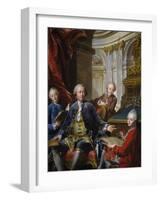 Monsieur Carre De Cande with His Three Sons-Jean Valade-Framed Giclee Print