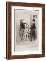 Monsieur Est Très Voleur ... Tant Mieux... J'Espère Bien Le Corriger À L'Ai-Honore Daumier-Framed Giclee Print