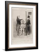 Monsieur Est Très Voleur ... Tant Mieux... J'Espère Bien Le Corriger À L'Ai-Honore Daumier-Framed Giclee Print