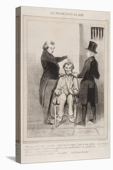 Monsieur Est Très Voleur ... Tant Mieux... J'Espère Bien Le Corriger À L'Ai-Honore Daumier-Stretched Canvas