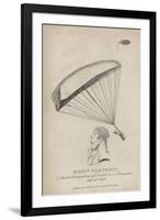 Monsieur Garnerin, and His Extraordinary Descent in a Parachute, 21 September 1802-null-Framed Giclee Print