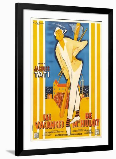 Monsieur Hulot's Holiday, 1953, "Les Vacances De Monsieur Hulot" Directed by Jacques Tati-null-Framed Giclee Print