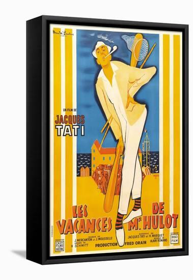 Monsieur Hulot's Holiday, 1953, "Les Vacances De Monsieur Hulot" Directed by Jacques Tati-null-Framed Stretched Canvas