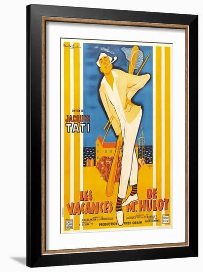 Monsieur Hulot's Holiday, 1953, "Les Vacances De Monsieur Hulot" Directed by Jacques Tati-null-Framed Giclee Print