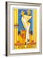 Monsieur Hulot's Holiday, 1953, "Les Vacances De Monsieur Hulot" Directed by Jacques Tati-null-Framed Giclee Print