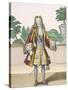 Monsieur Le Comte De Toulouse, 1690 (Coloured Engraving)-French-Stretched Canvas