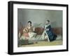 Monsieur Levett and Mademoiselle Helene Glavany in Turkish Costumes-Jean-Etienne Liotard-Framed Giclee Print