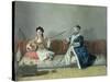 Monsieur Levett and Mademoiselle Helene Glavany in Turkish Costumes-Jean-Etienne Liotard-Stretched Canvas