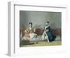 Monsieur Levett and Mademoiselle Helene Glavany in Turkish Costumes-Jean-Etienne Liotard-Framed Premium Giclee Print