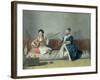 Monsieur Levett and Mademoiselle Helene Glavany in Turkish Costumes-Jean-Etienne Liotard-Framed Giclee Print