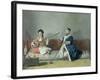 Monsieur Levett and Mademoiselle Helene Glavany in Turkish Costumes-Jean-Etienne Liotard-Framed Giclee Print