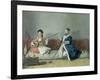 Monsieur Levett and Mademoiselle Helene Glavany in Turkish Costumes-Jean-Etienne Liotard-Framed Giclee Print