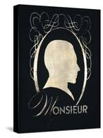 Monsieur Silhouette-Lisa Vincent-Stretched Canvas