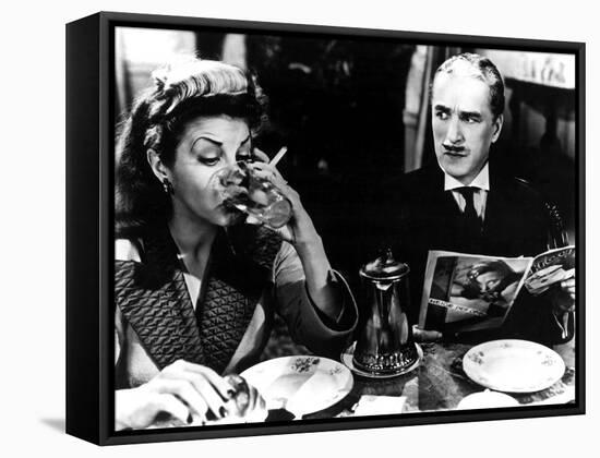 Monsieur Verdoux, Martha Raye, Charlie Chaplin, 1947-null-Framed Stretched Canvas
