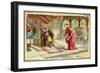 Monsignor Macaire Visting Emperor Menelik II of Ethiopia, First Italo-Ethiopian War, 1895-null-Framed Giclee Print