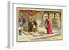 Monsignor Macaire Visting Emperor Menelik II of Ethiopia, First Italo-Ethiopian War, 1895-null-Framed Giclee Print