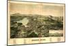 Monson, Maine - Panoramic Map-Lantern Press-Mounted Art Print