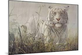 Monsoon- White Tiger (detail)-John Seerey-Lester-Mounted Art Print