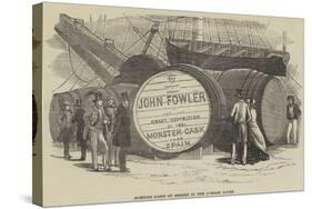 Monster Casks of Sherry in the London Docks-null-Stretched Canvas