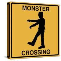 Monster Crossing-Tina Lavoie-Stretched Canvas