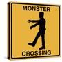 Monster Crossing-Tina Lavoie-Stretched Canvas