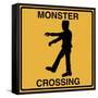 Monster Crossing-Tina Lavoie-Framed Stretched Canvas