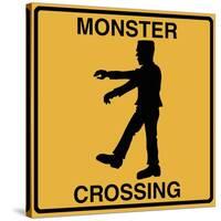 Monster Crossing-Tina Lavoie-Stretched Canvas