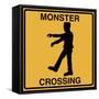 Monster Crossing-Tina Lavoie-Framed Stretched Canvas