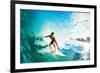 Monster Curl Oahu-null-Framed Art Print