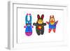 Monster Dolls-Wendy Edelson-Framed Giclee Print