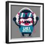 Monster Graphic-braingraph-Framed Art Print