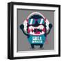 Monster Graphic-braingraph-Framed Art Print