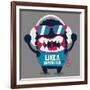 Monster Graphic-braingraph-Framed Art Print