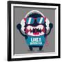 Monster Graphic-braingraph-Framed Art Print