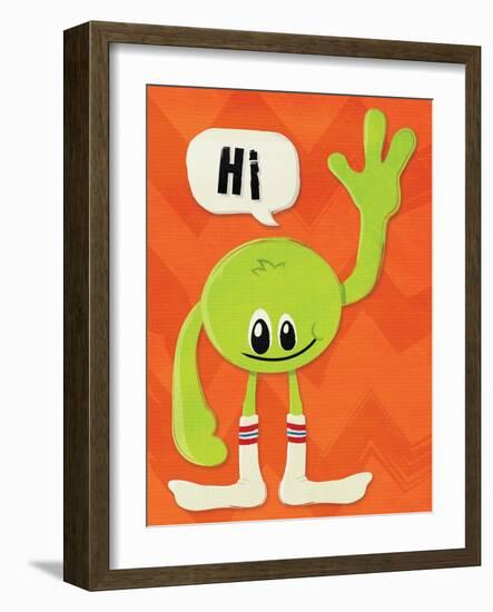 Monster Hi-Jace Grey-Framed Art Print