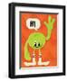 Monster Hi-Jace Grey-Framed Art Print