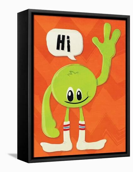 Monster Hi-Jace Grey-Framed Stretched Canvas