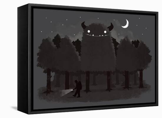 Monster Hunting-Michael Buxton-Framed Stretched Canvas